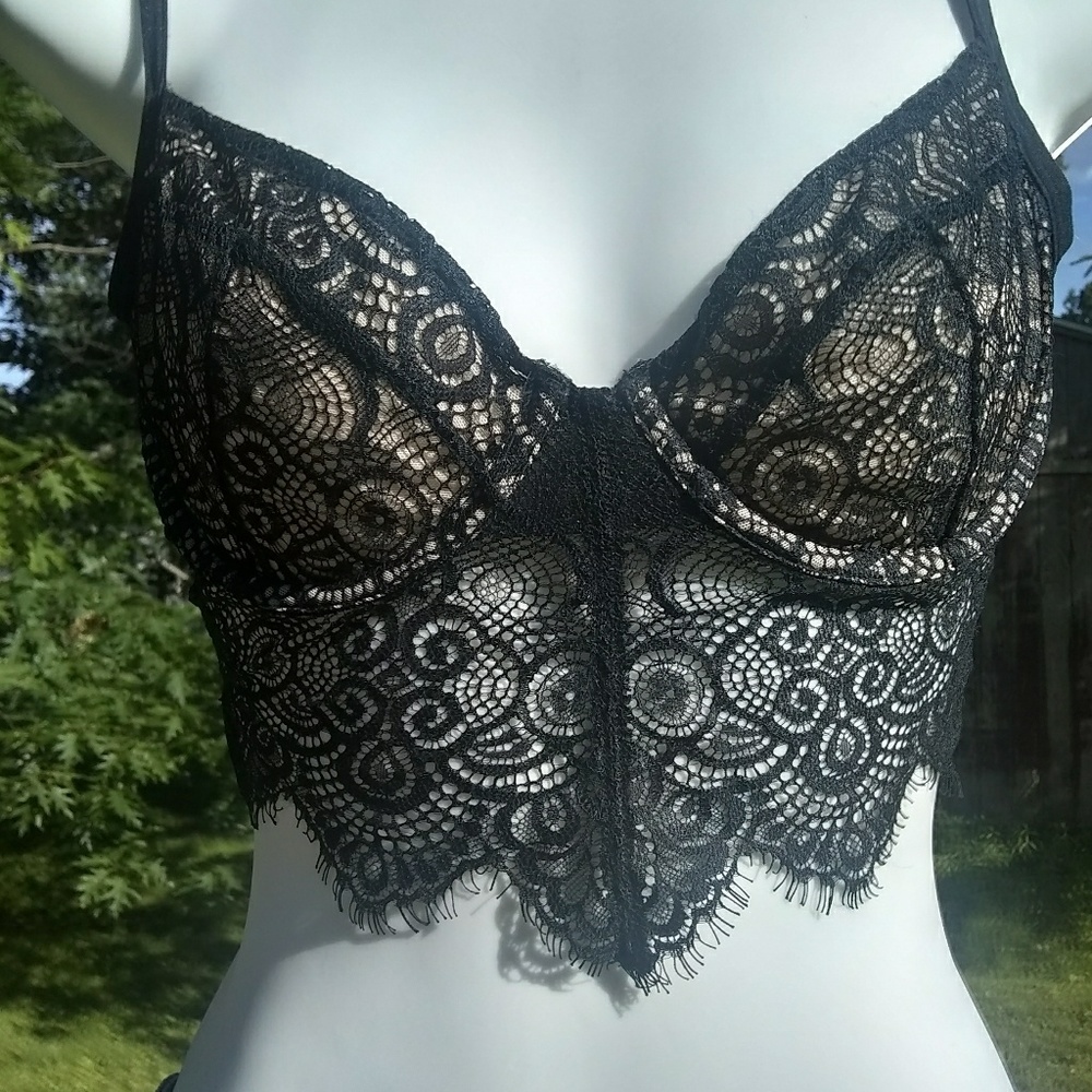 Mesh & Lace Bralette from Forever 21